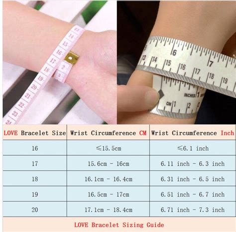 cartier bracelet size 20|cartier sizing chart.